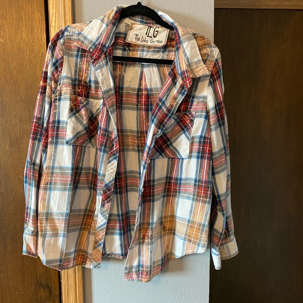 Distressed Flannel with Lace